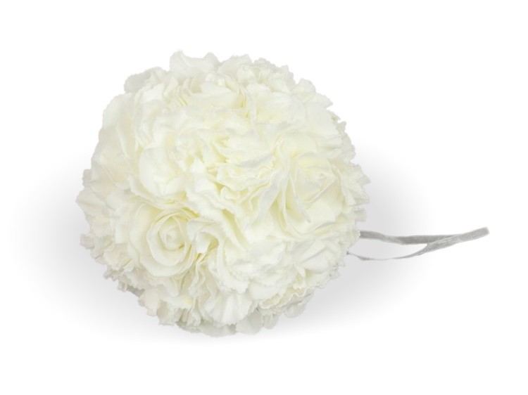 Koule z pěnových růžiček pr.20cm bílá - Dekorace a domácnost Dekorace Valentýn a svatba